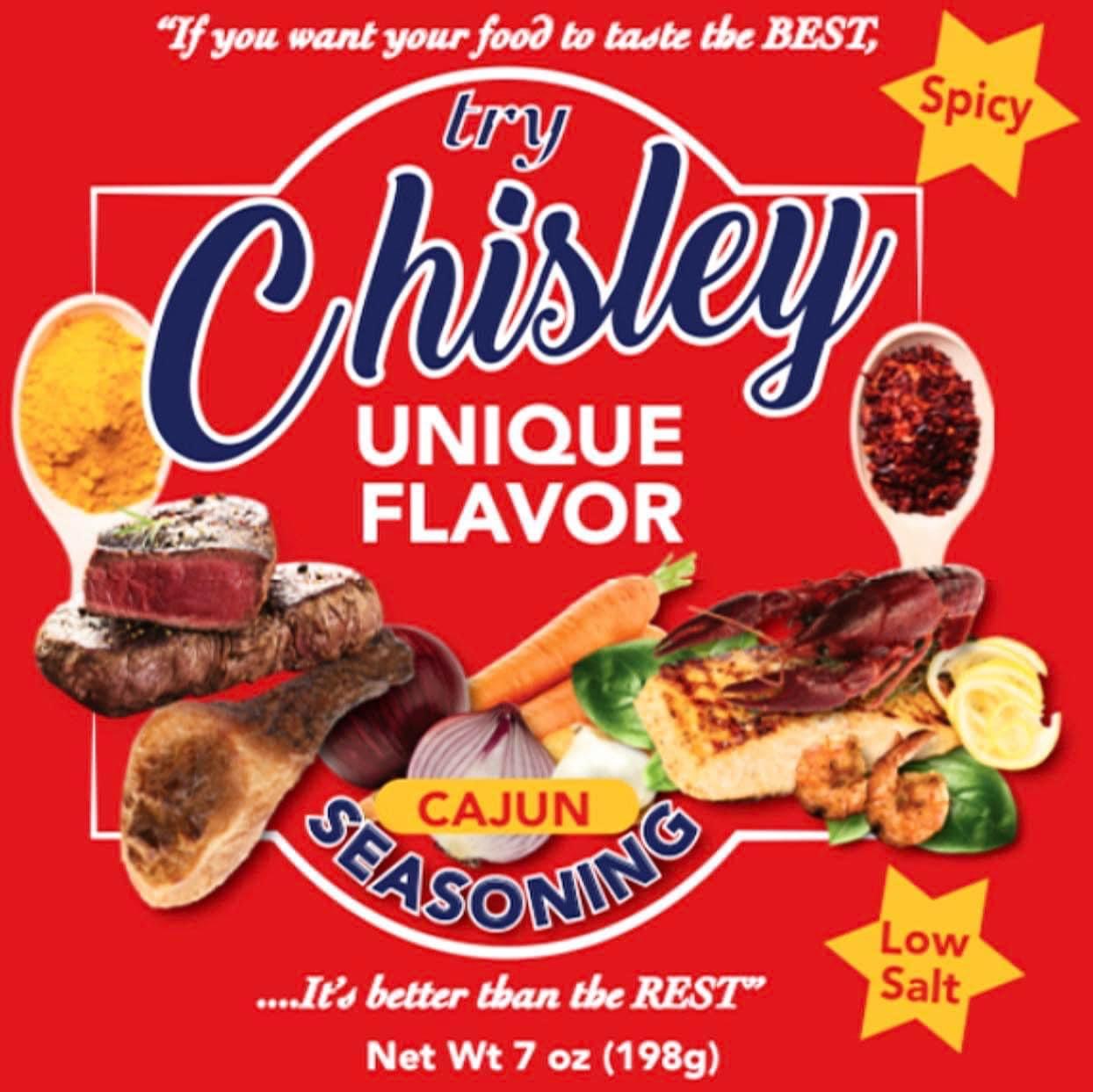 Chisley Unique Flavor Seasoning (Cajun) 7 Oz
